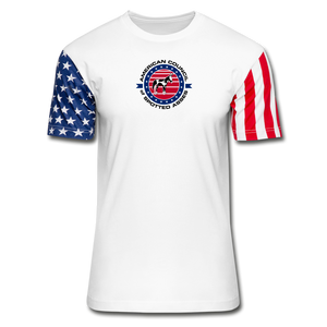 Adult Stars & Stripes T-Shirt | Look Good While Doing Good - white