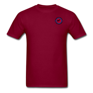 ACOSA Pocket Logo TShirt - American Council of Spotted Asses - burgundy