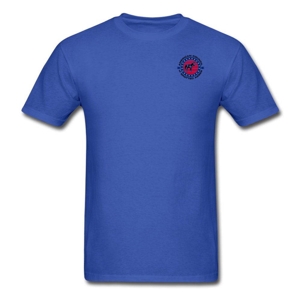 ACOSA Pocket Logo TShirt - American Council of Spotted Asses - royal blue